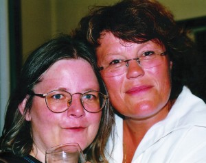 Gabriele Haefs und Anne Holt an einem glühendheißen Sommertag